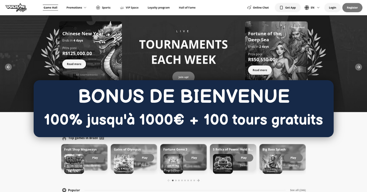 Vulkan Vegas pour la France